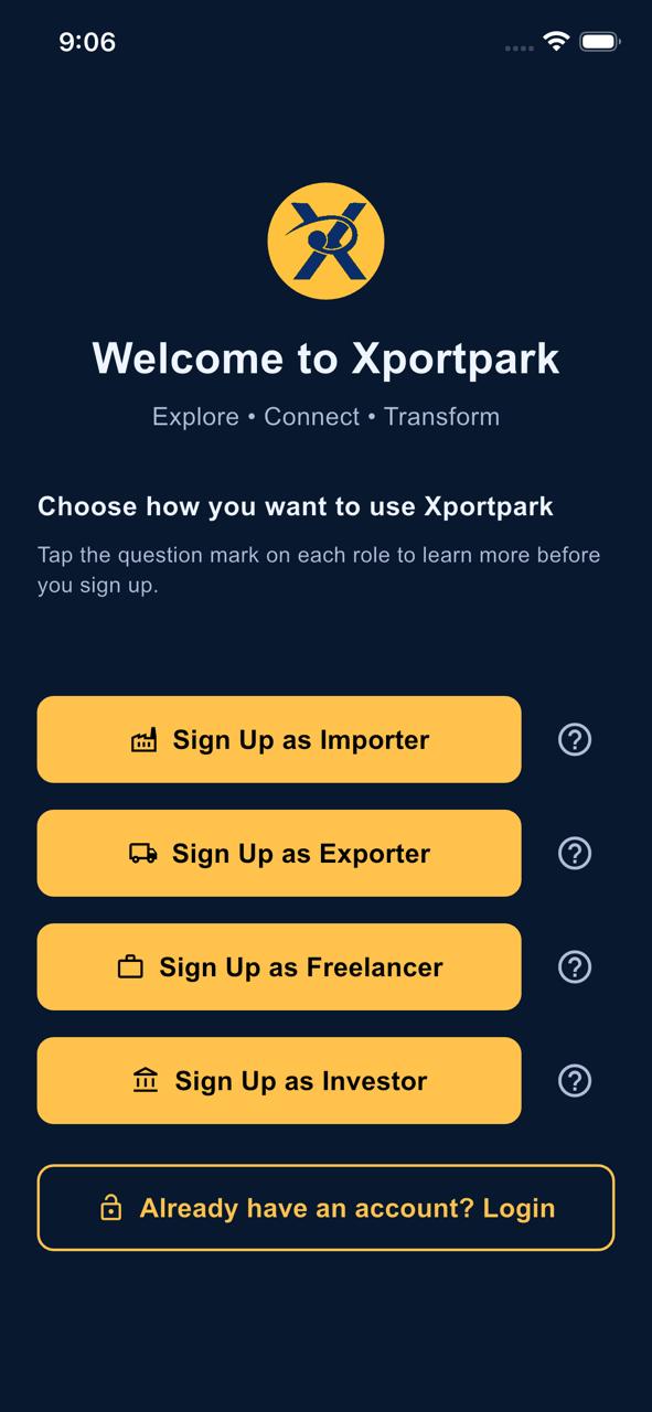 Xportpark — Welcome